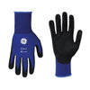 M | Dotted Palm Nitrile Dipped Gloves | 15 Gauge Liner