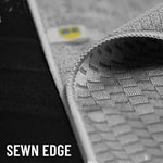 1 pack | close-up of sewn edge detail | 2-in-1 Multipurpose Microfiber Towel | L40180