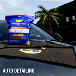 1 pack | product displayed on car hood outdoors | 600 GSM Twist Loop Car Drying Microfiber Towel 25x36 in — WD-40, Scratch-Free & Lint-Free | L40400