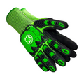 s | back of hand showing impact protection padding | Sandy Nitrile TPR Impact Work Gloves — GE PPE GG240, Impact Resistant | GG240SC
