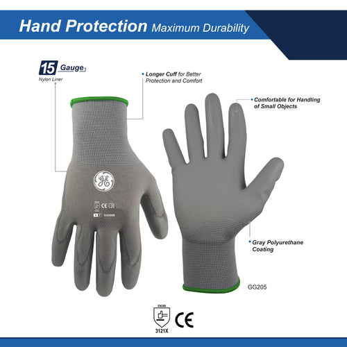 15 Gauge PU Dipped Gloves