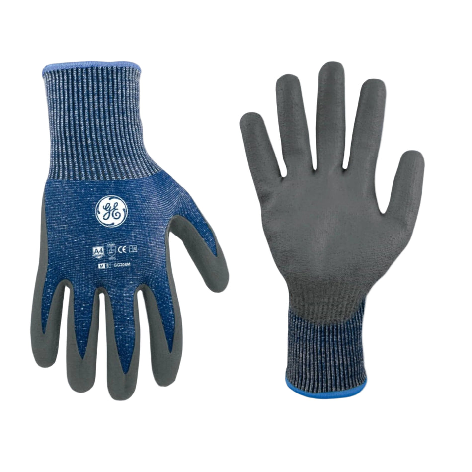 M | PU Dipped Gloves | ANSI Cut Level 4, Hand Protection