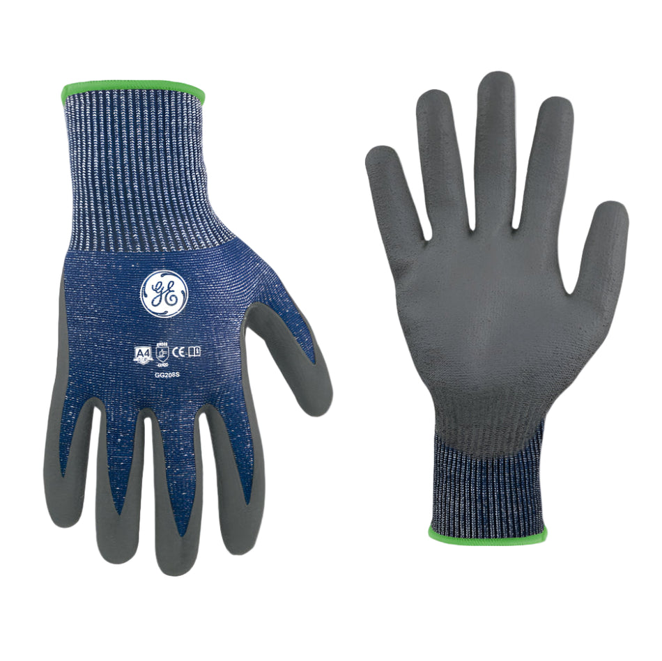 S | PU Dipped Gloves | ANSI Cut Level 4, Hand Protection
