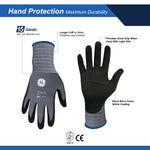 all-show | Micro Foam Nitrile Dipped Gloves | 15 Gauge, EN388 & CE Certified