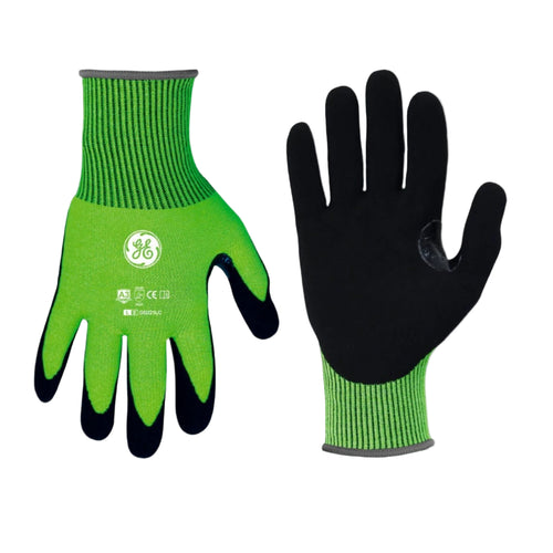 Hi-Vis Sandy Nitrile Dipped Gloves