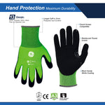 all-show | High-Visibility Dipped Gloves | ANSI Cut Level 3