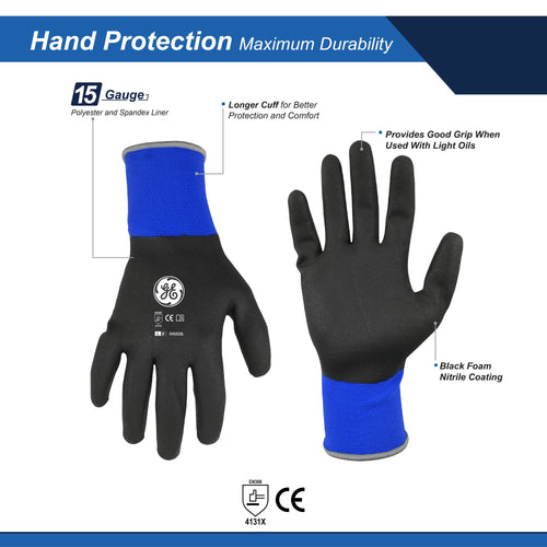 Fully Dipped Foam Nitrile Gloves