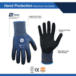 all-show | Micro Foam Nitrile Dipped Gloves | ANSI Cut Level 4