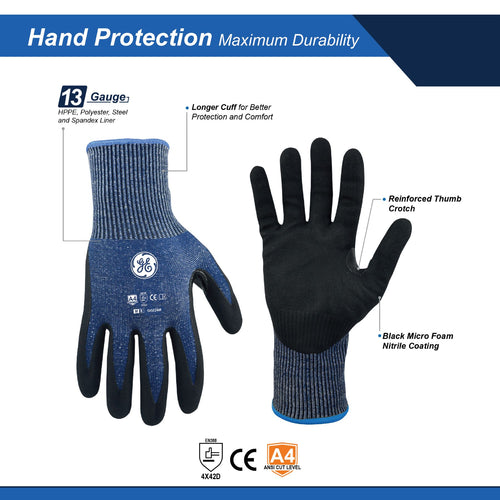 Micro Foam Nitrile Dipped Cut Level 4 Gloves