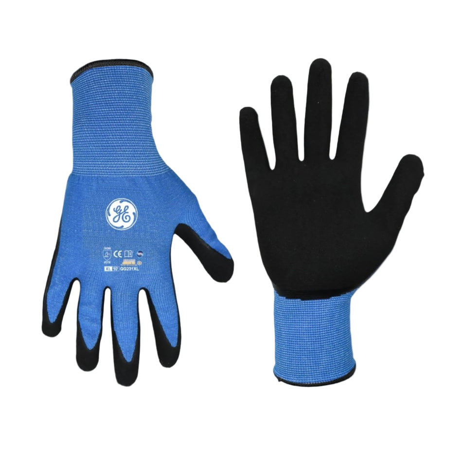L | Foam Nitrile Dipped Gloves | 15 Gauge, Touch Screen