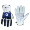 l, 1 Pack | front and back view of work gloves | A7 Cut & Impact Resistant Driver Gloves — GE PPE GG421, Leather | GG421LC