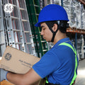 blue | GH326B vented cap style hard hat with chin strap