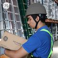 gray | GH326G vented cap style hard hat with chin strap