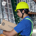 Hi-Vis Lime | GH326HN vented cap style hard hat with chin strap