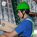 green | GH326N vented cap style hard hat with chin strap