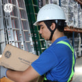 white | GH326W vented cap style hard hat with chin strap