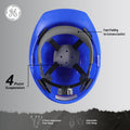 blue | inside view showing suspension and padding | Hard Hat | Type 1, Cap Style, Dielectric, Non Vented | GH327B
