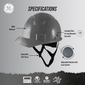 gray | three-quarter view with labeled features | Hard Hat | Type 1, Cap Style, Dielectric, Non Vented | GH327G