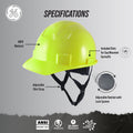 hi-vis lime | Hard Hat | Type 1, Cap Style, Dielectric, Non Vented | GH327HN