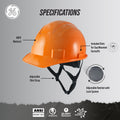 orange | Hard Hat | Type 1, Cap Style, Dielectric, Non Vented | GH327O