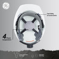white | interior top-down view showing suspension system | Hard Hat | Type 1, Cap Style, Dielectric, Non Vented | GH327W