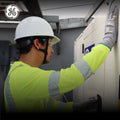 white | worker wearing hard hat in action | Hard Hat | Type 1, Cap Style, Dielectric, Non Vented | GH327W