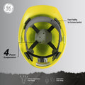 yellow | interior top-down view showing suspension system | Hard Hat | Type 1, Cap Style, Dielectric, Non Vented | GH327Y