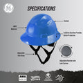 blue | Full Brim Vented Hard Hat with 4-Point Ratchet Suspension – Type 1 Class C | GH328B