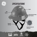gray | Full Brim Vented Hard Hat with 4-Point Ratchet Suspension – Type 1 Class C | GH32G