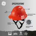 red | Full Brim Vented Hard Hat with 4-Point Ratchet Suspension – Type 1 Class C | GH328R