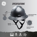 Carbon Black | GH329 dielectric full brim hard hat