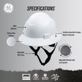 Carbon White | GH329 dielectric full brim hard hat