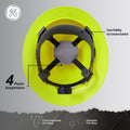 Hi-Vis Lime | GH329 dielectric full brim hard hat