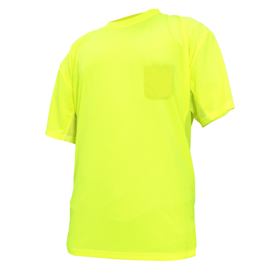 green| Hi-Vis Short Sleeve Shirt | Moisture Wicking, UPF 40+