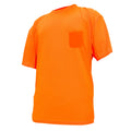 orange| Hi-Vis Short Sleeve Shirt | Moisture Wicking, UPF 40+