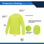 green | Hi-Vis Long Sleeve Shirt | UPF 40+ & Moisture Wicking