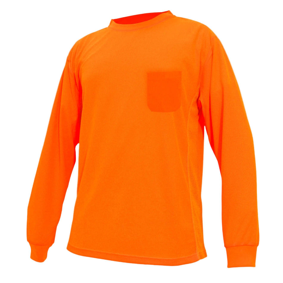 orange | Hi-Vis Long Sleeve Shirt | UPF 40+ & Moisture Wicking