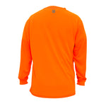 orange | Hi-Vis Long Sleeve Shirt | UPF 40+ & Moisture Wicking