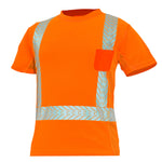 orange | Hi-Vis Short Sleeve Shirt | ANSI Class 2, UPF 40+