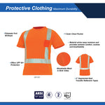 orange | Hi-Vis Short Sleeve Shirt | ANSI Class 2, UPF 40+