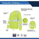 green | Hi-Vis Long Sleeve Shirt | Class 3 ANSI 107-2020