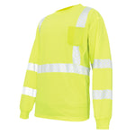 green | Hi-Vis Long Sleeve Shirt | Class 3 ANSI 107-2020