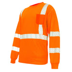 orange | Hi-Vis Long Sleeve Shirt | Class 3 ANSI 107-2020