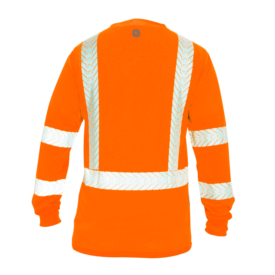 orange | Hi-Vis Long Sleeve Shirt | Class 3 ANSI 107-2020