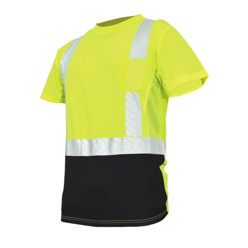 green | Hi-Vis Short Sleeve Shirt | ANSI Class 2 UPF 40+