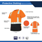 orange | Hi-Vis Short Sleeve Shirt | ANSI Class 2 UPF 40+