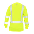 green, M | UPF40+, Class 3, ANSI 107-2020 | Hi-Vis Long Sleeve Safety Shirt — GE PPE GS118, High Visibility | GS118GM