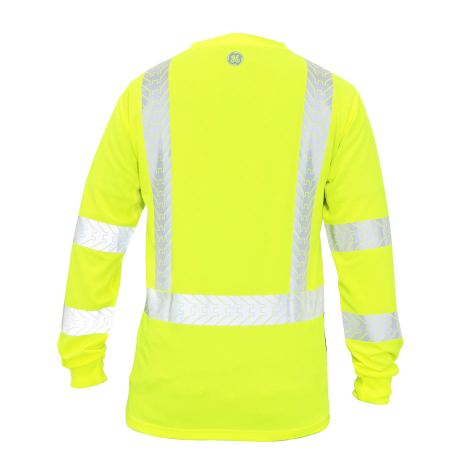 green | Hi-Vis Long Sleeve Shirt | UPF40+, Class 3, ANSI 107-2020