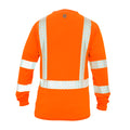 orange, M | UPF40+, Class 3, ANSI 107-2020 | Hi-Vis Long Sleeve Safety Shirt — GE PPE GS118, High Visibility | GS118OM