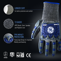 all-show | Foam Nitrile Impact Gloves | ANSI Cut Level 5